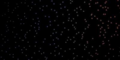 Fondo de vector rojo azul oscuro con estrellas pequeñas y grandes ilustración colorida en estilo abstracto con patrón de estrellas degradado para páginas de destino de sitios web