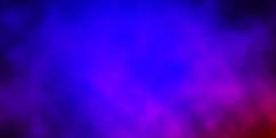 Dark Blue Red vector texture with cloudy sky Abstract colorful clouds on gradient illustration Template for websites