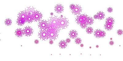 Light Purple Pink vector texture with memphis shapes