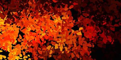 Dark orange vector pattern with abstract shapes