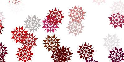 Light multicolor vector background with christmas snowflakes