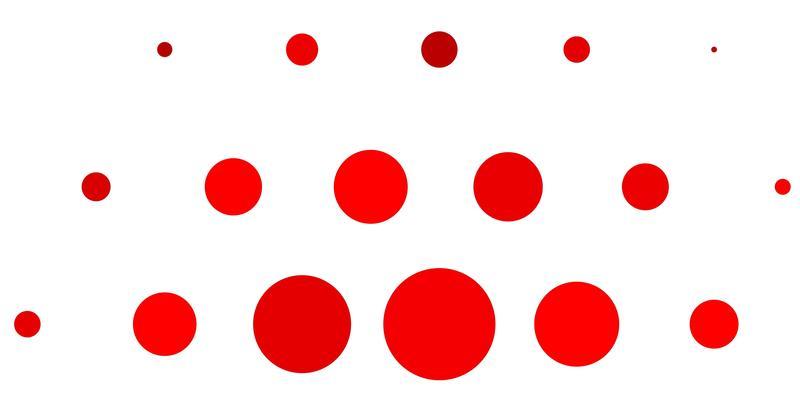 Light Red vector texture with disks Illustration with set of shining colorful abstract spheres Design for posters banners