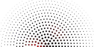 Fondo de vector rojo claro con estrellas de colores Ilustración colorida en estilo abstracto con patrón de estrellas degradado para folletos de anuncios de año nuevo