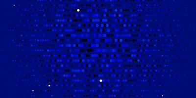 telón de fondo de vector azul oscuro con puntos diseño decorativo abstracto en estilo degradado con patrón de burbujas para folletos folletos