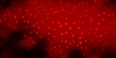 patrón de vector rojo oscuro con estrellas abstractas ilustración colorida con patrón de estrellas de degradado abstracto para páginas de destino de sitios web
