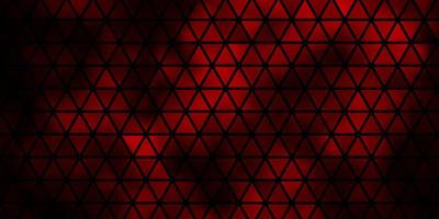 Dark Red vector layout with lines triangles