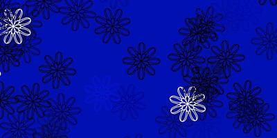 Light BLUE vector natural backdrop with flowers