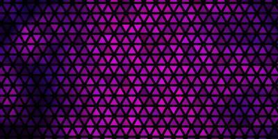 Dark Purple vector background with triangles