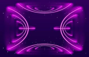 Glow Neon Abstract Line Background vector