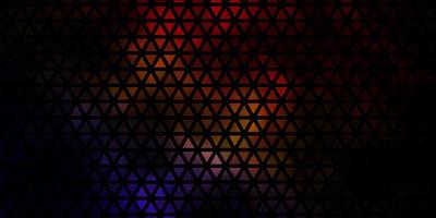 Dark Multicolor vector layout with lines triangles