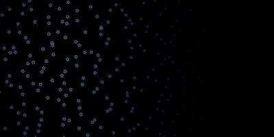 textura de vector azul oscuro con hermosas estrellas ilustración abstracta geométrica moderna con patrón de estrellas para envolver regalos