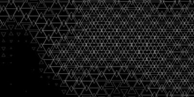 Dark Gray vector template with lines triangles Modern gradient illustration with colorful triangles Template for wallpapers