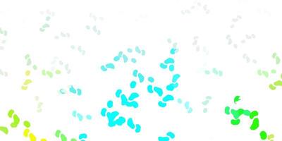 Light blue green vector pattern with abstract shapes