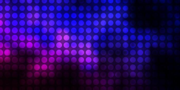 Fondo de vector azul rosa oscuro con círculos ilustración abstracta con manchas de colores en el patrón de estilo de la naturaleza para folletos folletos