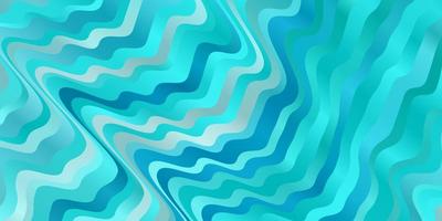 Light Blue Green vector layout with wry lines Colorful illustration in circular style with lines Smart design for your promotions