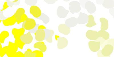 Light yellow vector pattern with abstract shapes