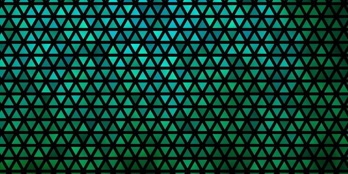 Light Green vector backdrop with lines triangles