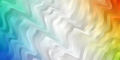 Plantilla de vector multicolor claro con líneas torcidas muestra geométrica colorida con curvas de degradado el mejor diseño para sus carteles, carteles