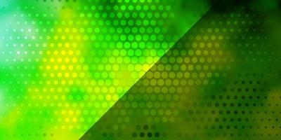 Light Green Yellow vector background with circles Abstract illustration with colorful spots in nature style New template for your brand book