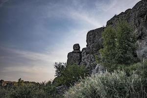 cliffs of canyon at sunset photo