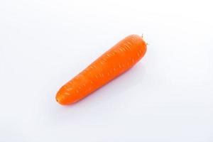 Close up Carrot on white photo