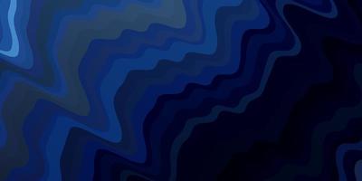 Dark BLUE vector layout with curves Colorful abstract illustration with gradient curves Smart design for your promotions