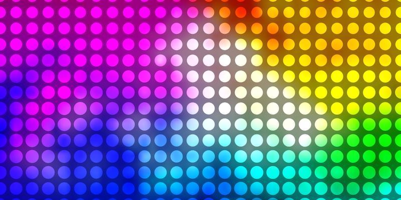 Light Multicolor vector layout with circles Abstract colorful disks on simple gradient background Pattern for websites landing pages