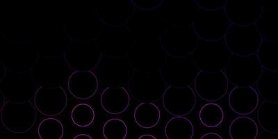 Dark Pink vector texture with disks Illustration with set of shining colorful abstract spheres Design for posters banners