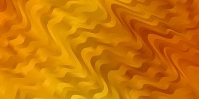 Light Orange vector background with bent lines Gradient illustration in simple style with bows Smart design for your promotions