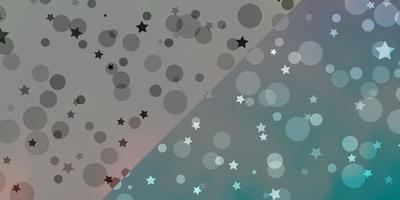 Vector background with circles stars Illustration with set of colorful abstract spheres stars Pattern for design of fabric wallpapers