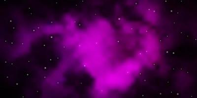 Fondo de vector púrpura oscuro con estrellas de colores Ilustración abstracta geométrica moderna con estrellas El mejor diseño para su banner de cartel publicitario