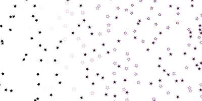 Dark Purple vector background with small and big stars Shining colorful illustration with small and big stars Design for your business promotion