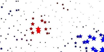 textura de vector rojo oscuro con hermosas estrellas diseño decorativo borroso en estilo simple con diseño de estrellas para la promoción de su negocio