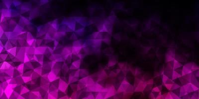 Dark Purple Pink vector background with polygonal style