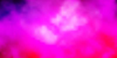 Light Purple Pink vector background with clouds Shining illustration with abstract gradient clouds Template for websites