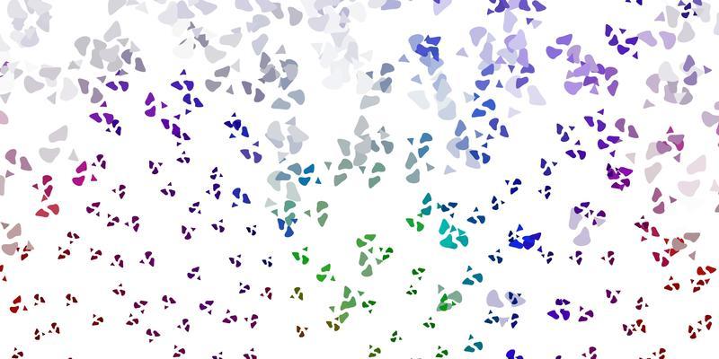 Light multicolor vector backdrop with chaotic shapes