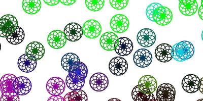 Light Multicolor vector layout with circle shapes