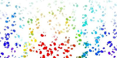 Light multicolor vector background with random forms