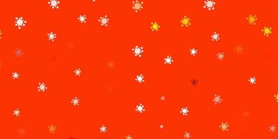 Light orange vector backdrop with virus symbols