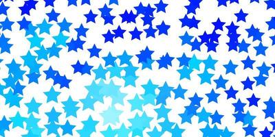 Light BLUE vector layout with bright stars Blur decorative design in simple style with stars Theme for cell phones