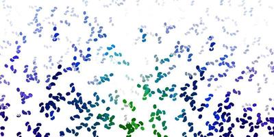 Light multicolor vector pattern with abstract shapes