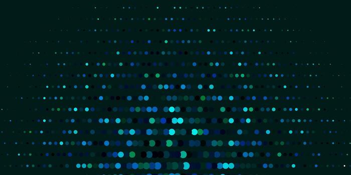 Dark Blue Green vector texture with disks Abstract decorative design in gradient style with bubbles Pattern for business ads