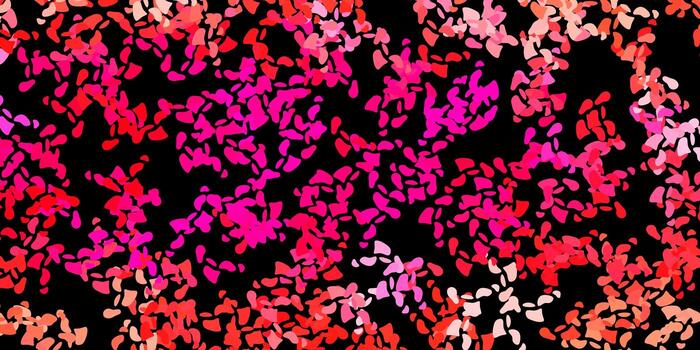 Dark pink vector background with random forms