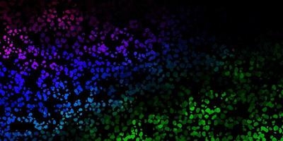 Dark multicolor vector backdrop with chaotic shapes