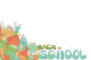 Back to School design concept vector