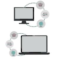 Concept for distance learning vector