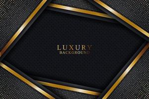 Elegant luxury background concept with black and gold texture vector