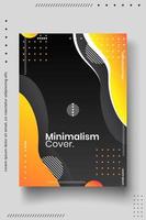 Cover design template set with abstract lines modern different color gradient style on background vector