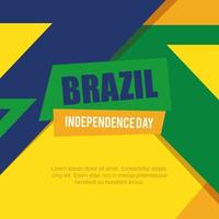 banner of brazil independence celebration vector