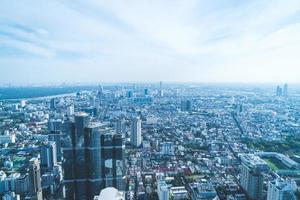 Beautiful cityscape with architecture and building in Bangkok Thailand photo